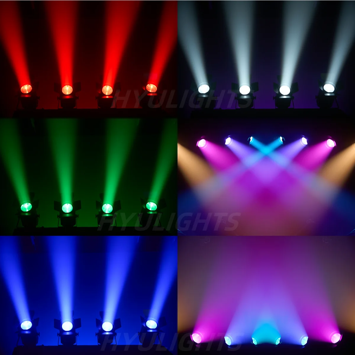1/2 Stück LED Zoom Par-Scheinwerfer 200W COB 5-50 Grad Beam&Wash RGBW 4in1 Dimmbares Bühnenlicht DJ Stroboskop – Detail 10
