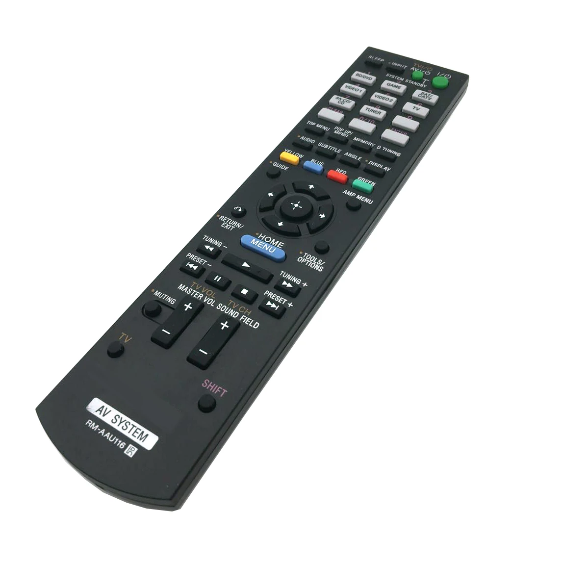 RM-AAU116 Replacement Remote Control for Sony AV System RM-AAU190 RM-AAU113 STR-DN850 STR-DH520 RM-AAU117 SS-SRP3500 SS-MSP3500