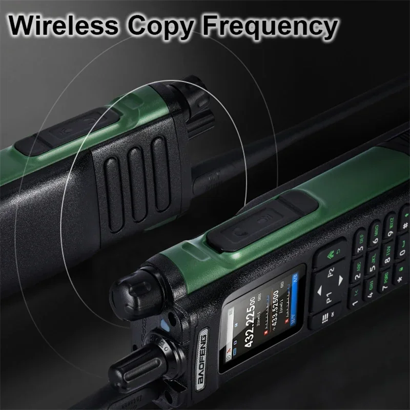 BAOFENG UV-32 Walkie Talkie GPS 10W Bluetooth APP Programming Multi Band Wireless Copy Frequency Type-C UV32 Ham 2 Way Radio