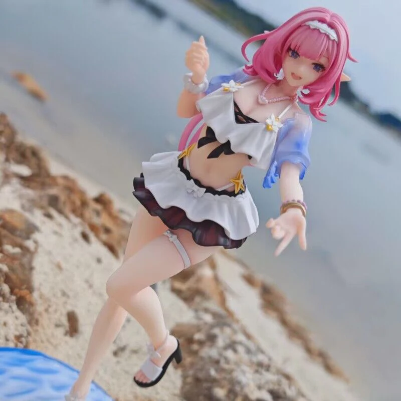 

Official Genuine Myethos Gift+ Elysia Summer Rhapsody 1/8 Anime Action Figure Kawaii Desktop Model Collection Toy