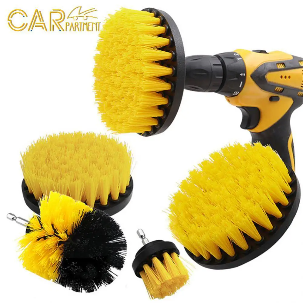 Cleaner Scrubber Brush Round Nylon Electric Drill Brush Rim Brush 2/3.5/4/5inch Car Detailing Brush Car Accessories Universal