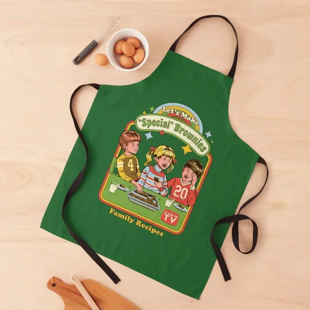 Let's Make Brownies Apron Waterproof Salon cleanings chef costume Apron