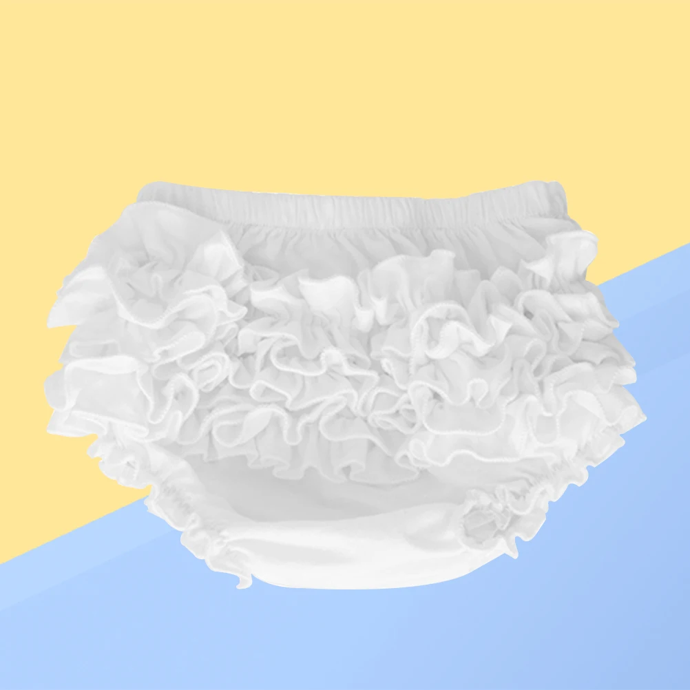 

1 Piece Cute Ruffle Lace Baby Girl Cotton Panties Diaper Cover Soft Non Irritating Fabric Wear Alone Or Under Pettiskirts