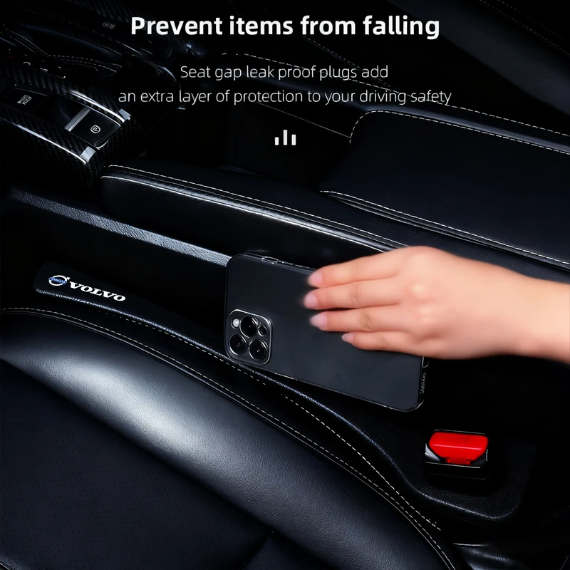 

2Pcs Car Seat Gap Leak Proof Sealing Strip Seam Storage Box Tools For Volvo XC90 V90 V60 XC60 V40 S80 S60 S90 C40 XC40 V70 XC70