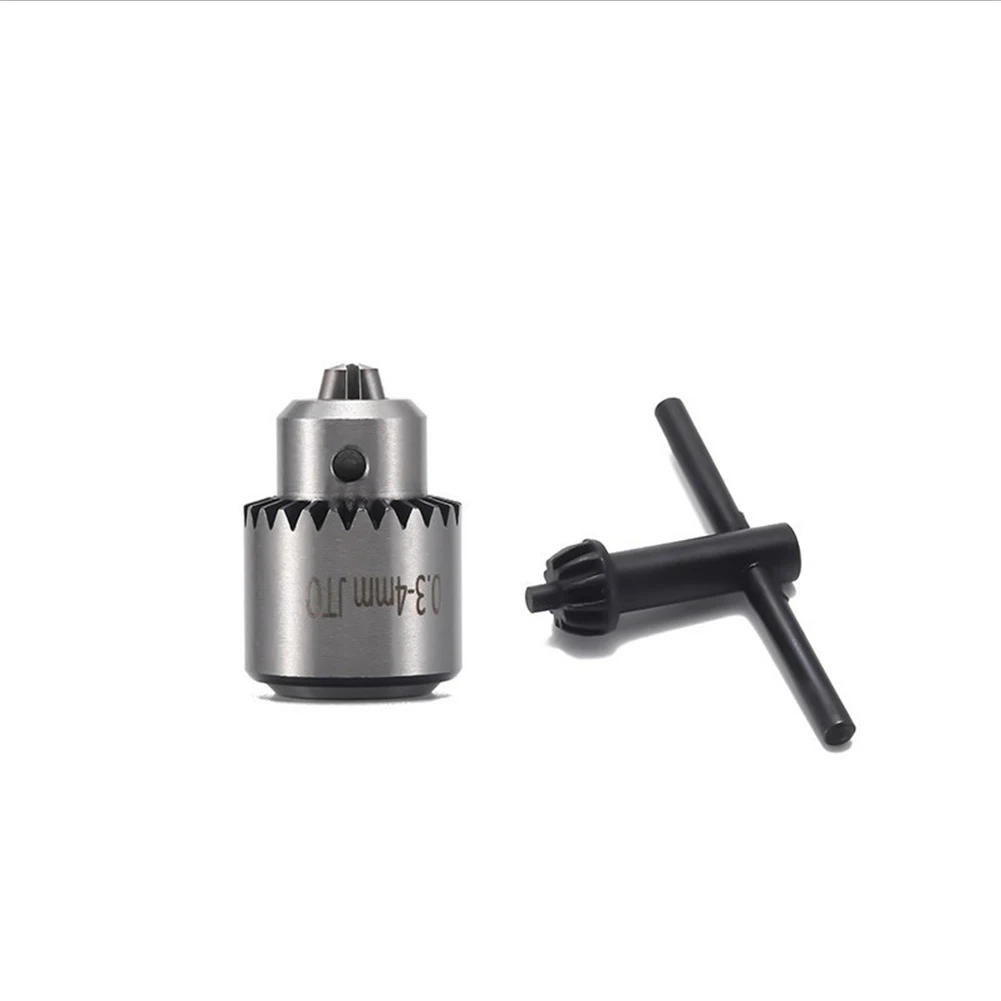 

JT0 Motor Drill Chuck for Electric Drills Clamping Range 0 34mm Compatible with Milling Machines and Lathes 4Pcs Set