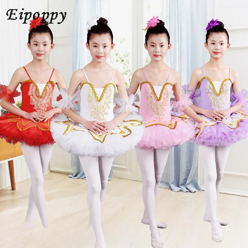 

Children's Ballet Dance Dress Little Swan Dance Costume Princess Dress Performance Exercise Clothing