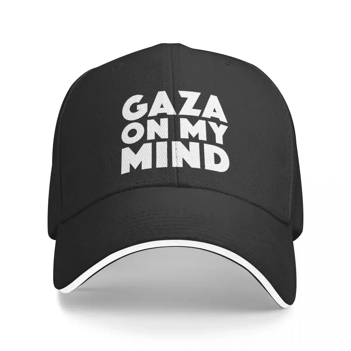 Gaza On My Mind Baseball Caps Fashion Palestine Palestinian Sandwich Cap Unisex Polyester Dad Hat Sport