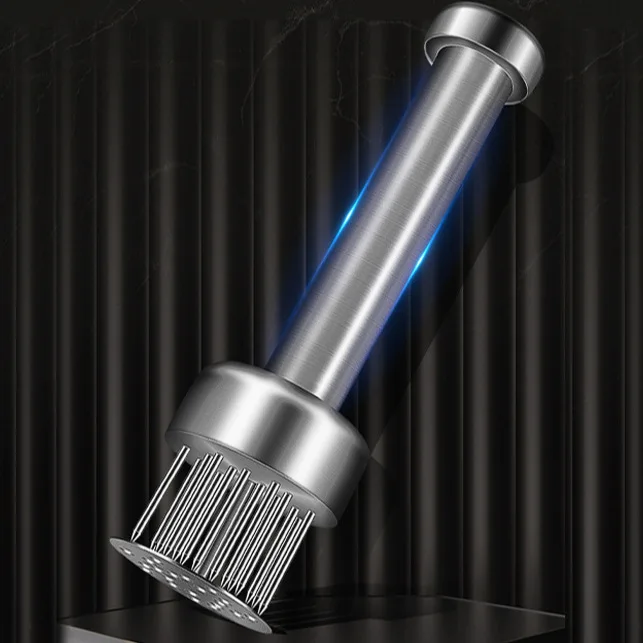 304 Stainless Steel Automatic‑Rebound Meat Tenderizer Needle, Thickened Kitchen Beef Tendon Breaking Cooking Tool