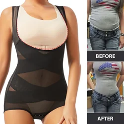 Frauen Bodysuit Slips Ganzkörper Shaper Unterwäsche nahtlose sexy Bauch Kontrolle Shape wear Mesh Abnehmen flachen Bauch Unterbrust Korsett