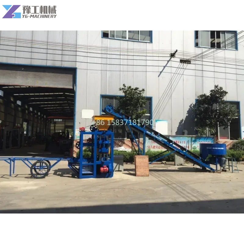 High Quality Brick Making Machine Customized Automatic Hollow Cement Concrete Block Interlock Brick Making Machine for Mexico