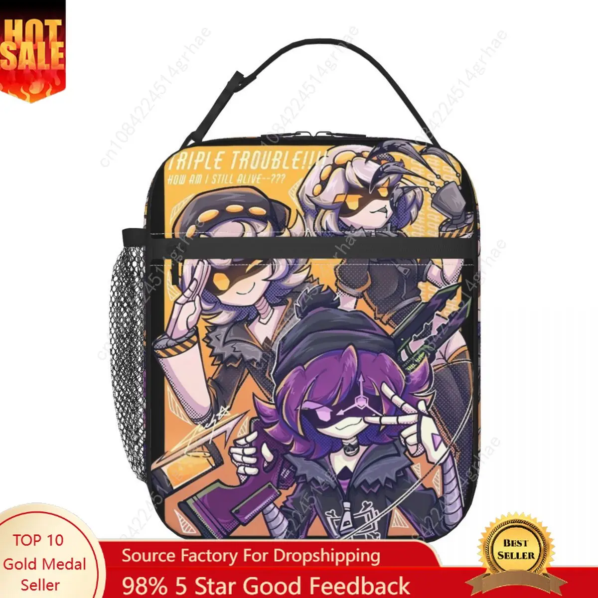 Insulated Lunch Boxes Murder Drones UZI Cartoon Anime Drone Killer Food Box New Arrival Thermal Cooler Bento Box For Office