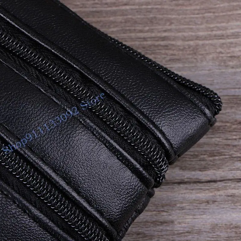 

H9ED Women Fashion Mini Purse Coin Card for Key Ring Wallet Zipper Small Change