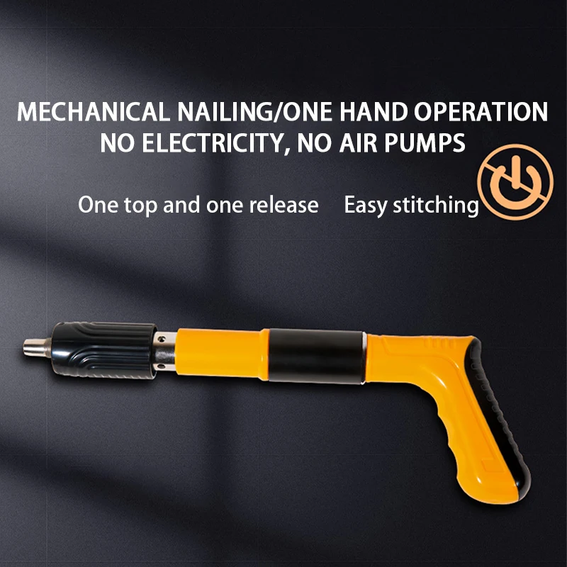 Mini Handheld Powerful Metal Processing Pulling Concrete Nail Gun Steel Rivet Tool Concrete Wall Anchor Line Slotting Device