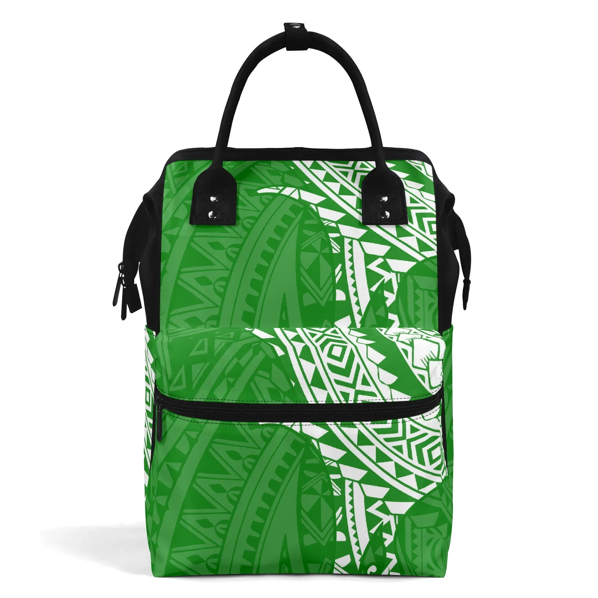 

Сумка-утконос на двойное плечо для кампуса — унисекс и особенности печати в полинезийском стиле с настраиваемыми узорами.