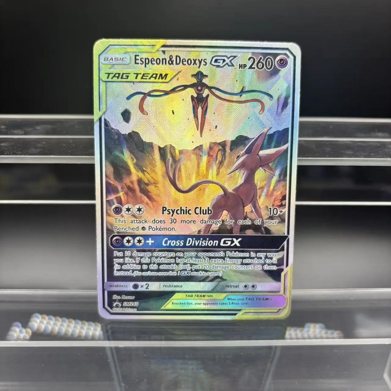 لتقوم بها بنفسك PTCG جمع بطاقات Zekrom Umbreon Espeon Mewtwo GX EN بطاقة واحدة ذاتية الصنع لعبة كلاسيكية أنيمي بطاقة هدية لعبة