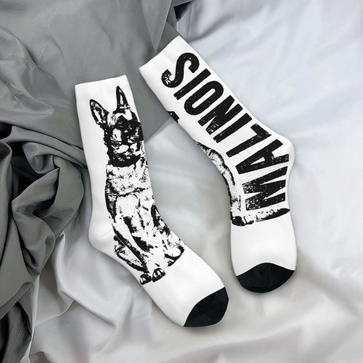 Fashion Male Men Socks Hip Hop Malinois Belgian Shepherd Mechelaar Sock Sport Women\'s Sock Spring Summer Autumn Winter