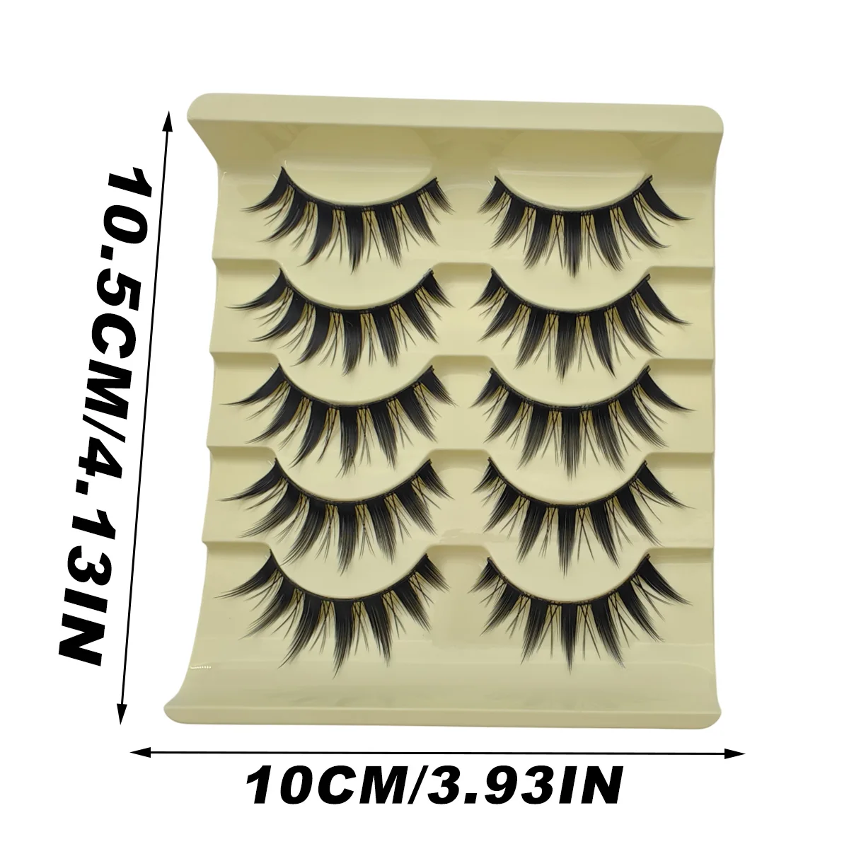 5 أزواج من الرموش السميكة من مانغا، مكياج طبيعي طويل، تأثير عين كبير، رموش بشريط كامل دراماتيكي