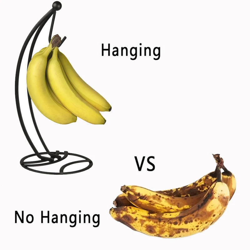 

Banana Holder Stand Keep Banana Fresh Modern Rack Hanger Tree Stand Hook for Kitchen Countertop Cute Kitchen Gadget