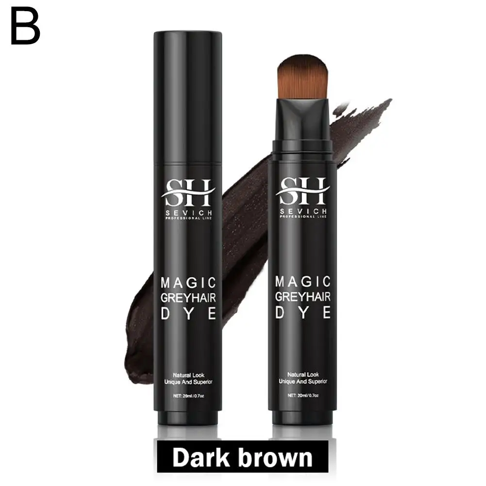 3 Colors Hairline Concealer Pen Waterproof Blackening Temporary Dye Fast Stick Root Color Cover-Up Hair Pen Hair E6R0