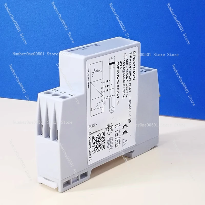 Three-phase 660v/690v phase sequence protection relay DPA51CM69 phase loss, wrong phase monitor