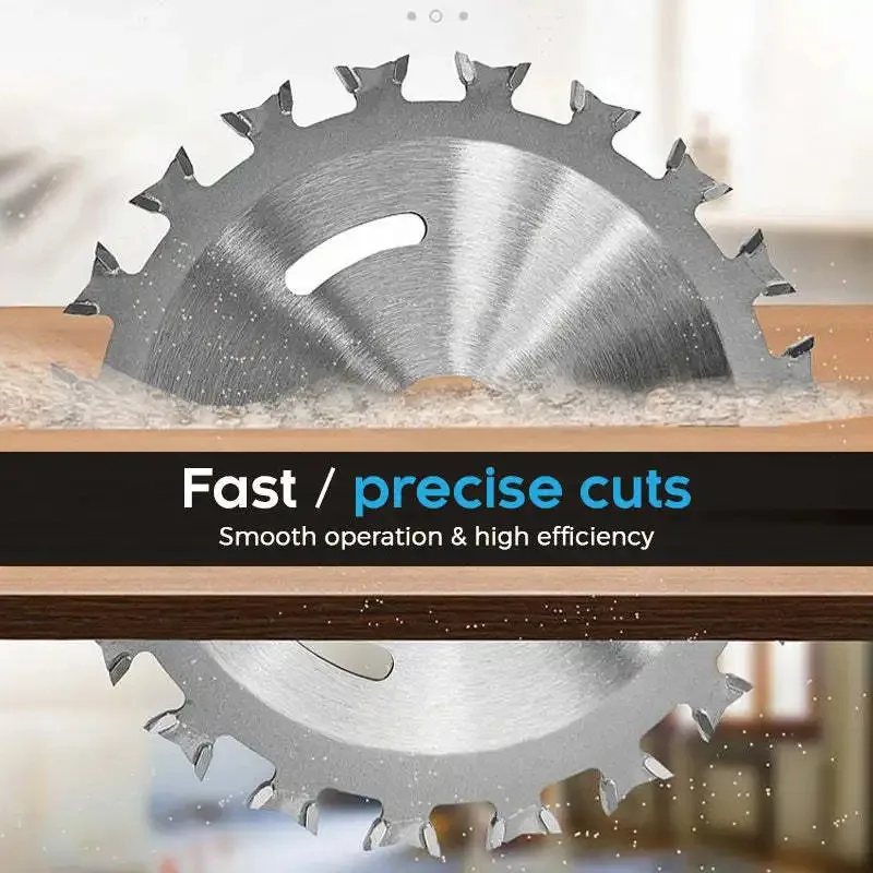 Alloy Circular Saw Blade Wood Cutting Disc Wheel Two Way Woodworking Saw Blades 4 Inches Multitool for Power Tool Angle Grinder