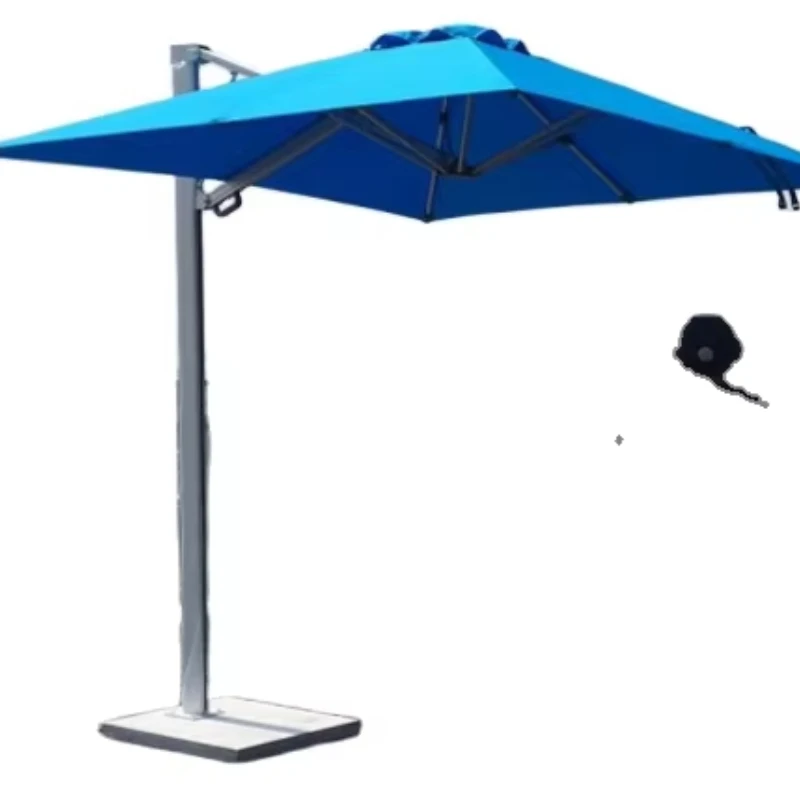 

High-quality waterproof aluminum frame parasol shade garden garden umbrella and base