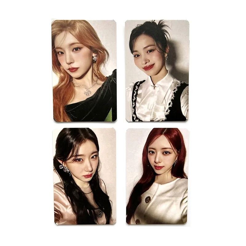 4 pz/set ITZY Idol Girl nuovo Album serie Algorhythm photogcards Yeji Lia Ryujin Chaeryeong Yuna HD Printd Lomo Cards Fans Gifts