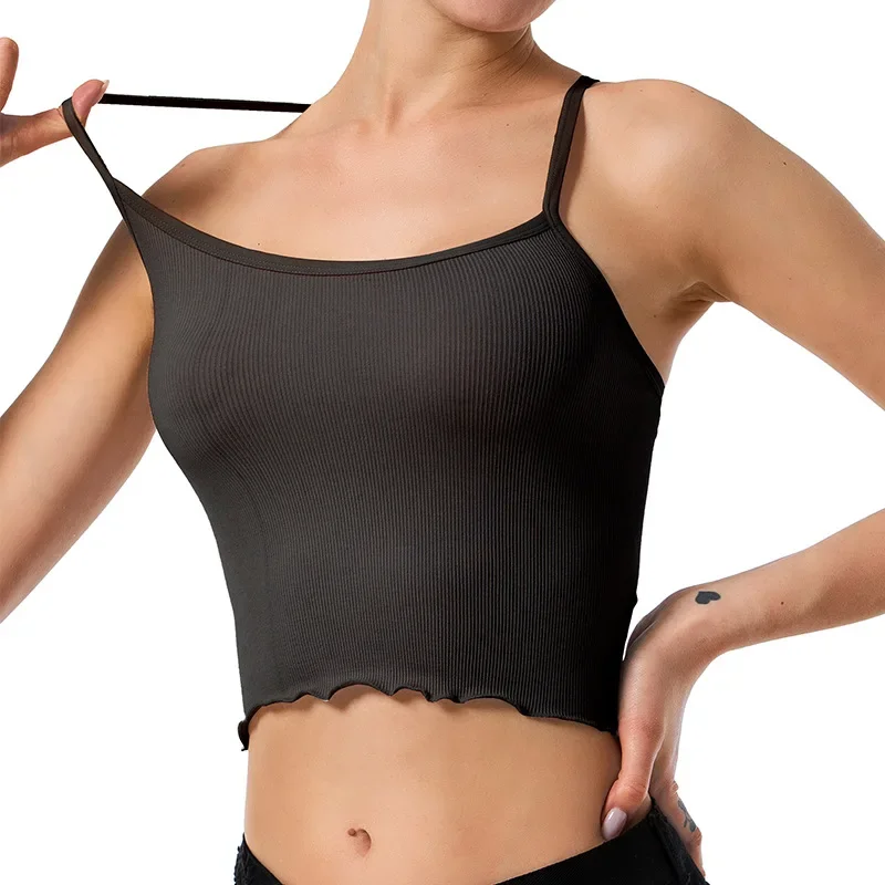 Women's Bra Cross Back Without Chest Pad Sports Small Suspender Yoga Top Running Fitness Clothes Fajas