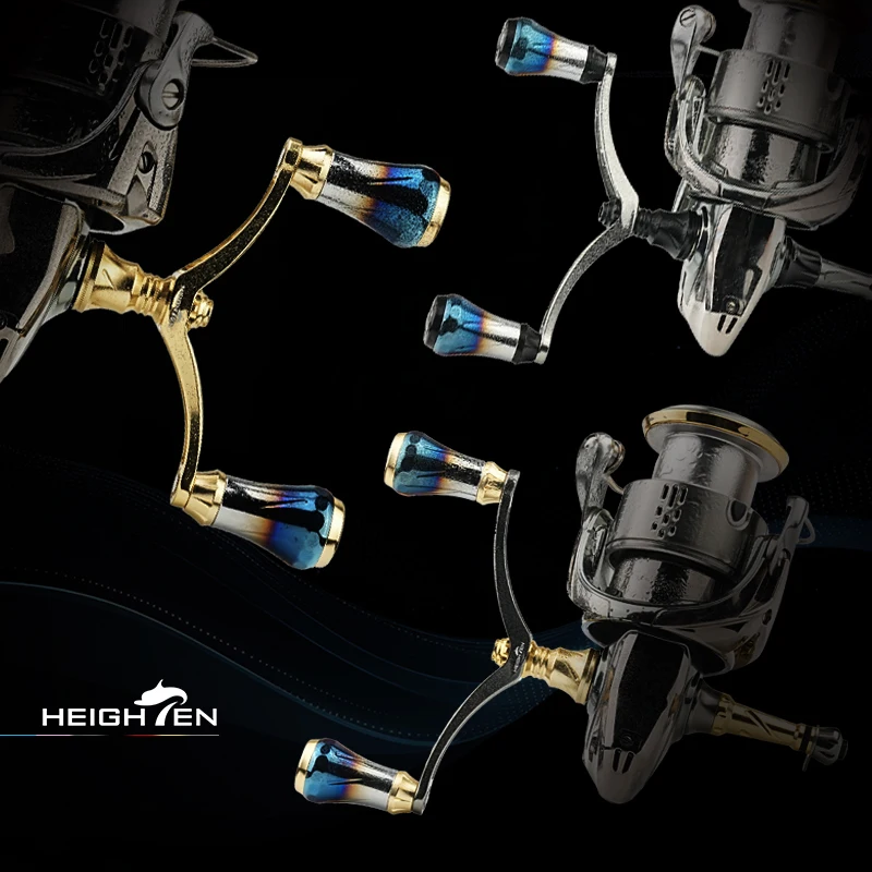 HEIGHTENS Spinning Reel Double Handle 98mm Shaft Distance with 20mm Gradient Knob That Fits SHIMANO Vanford Twinpower Stradic
