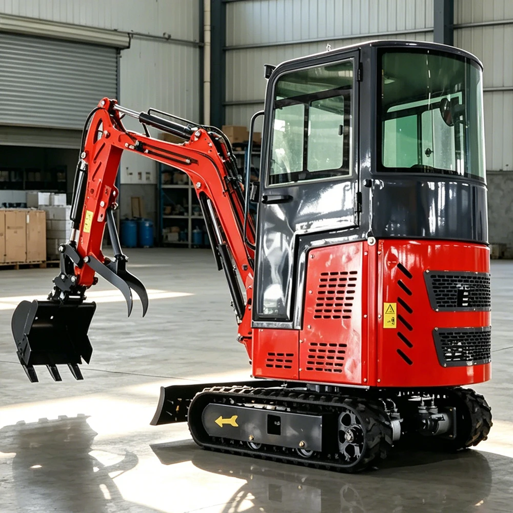 Durable Small Hydraulic Excavator 0.025m³ Bucket Customize Diesel Mini Digger Swing Boom for Drainage Ditch Work view 6