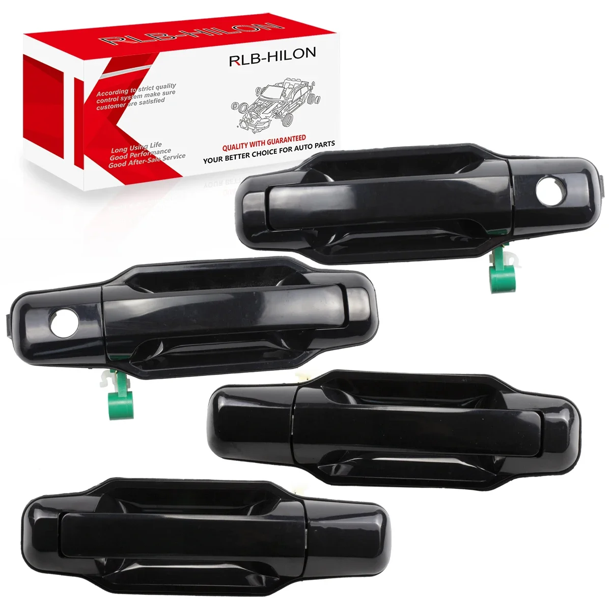 LHD Front Left/Right Black Exterior Door Handles For Kia Sorento 2003 2004 2005 2006 2007 2008 2009 826503E021 826603E021