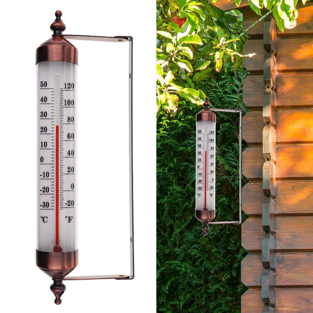 

1Pcs High Quality Garden Outdoor Thermometer Patio Outside Wall Greenhouse Outdoor Thermometer Garden Supplies Tool