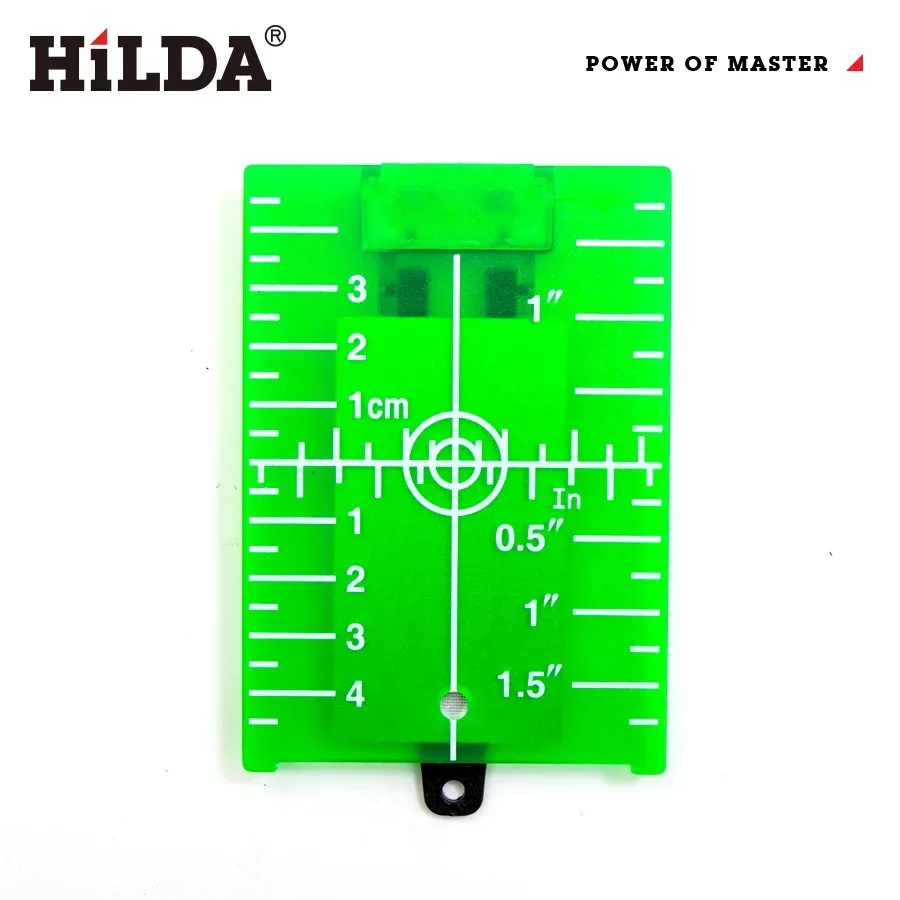 

HILDA Laser Level Target Board Red/Green Line Beam Distance Plate Magnetic Inch/cm Leveling Board Tool Accessory