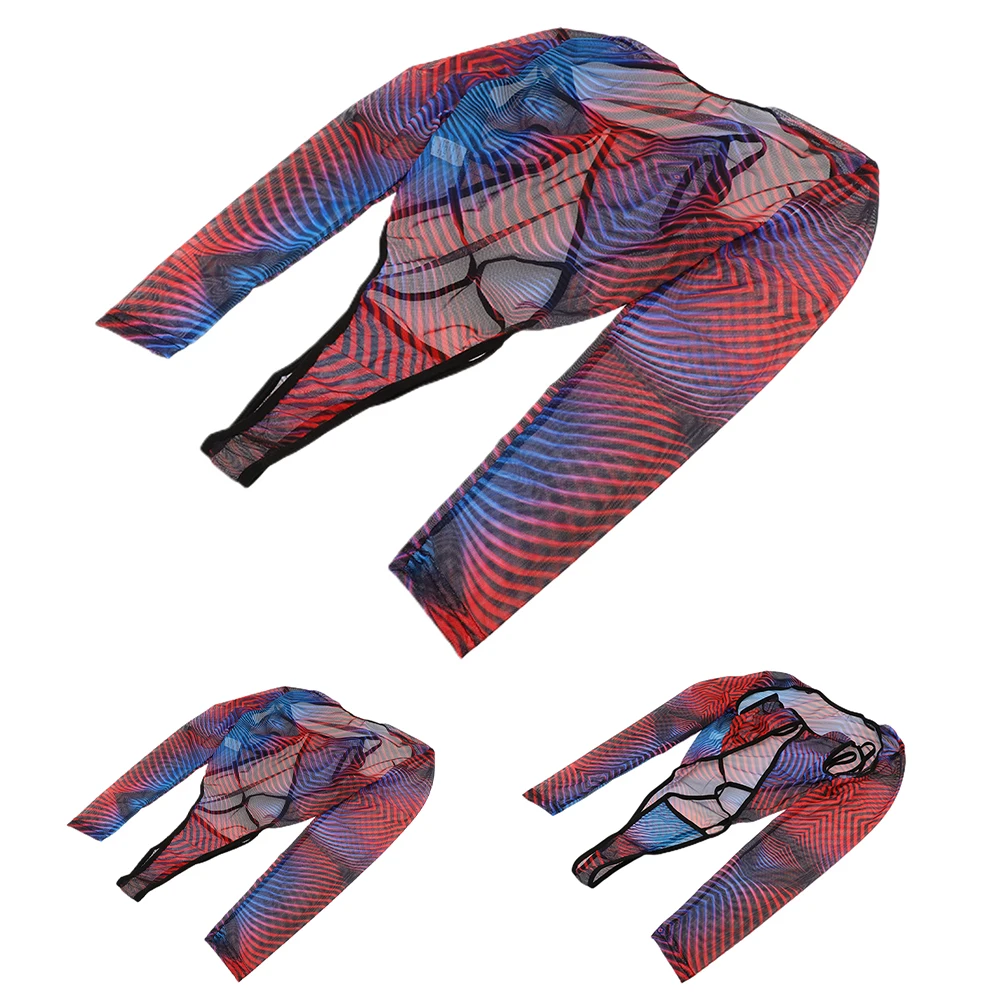 Silky ผู้หญิง Jumpsuit High CUT Nightgown Hollow Bodysuit Temptation ชุดชั้นใน G-String ชุดชั้นในชุดนอน