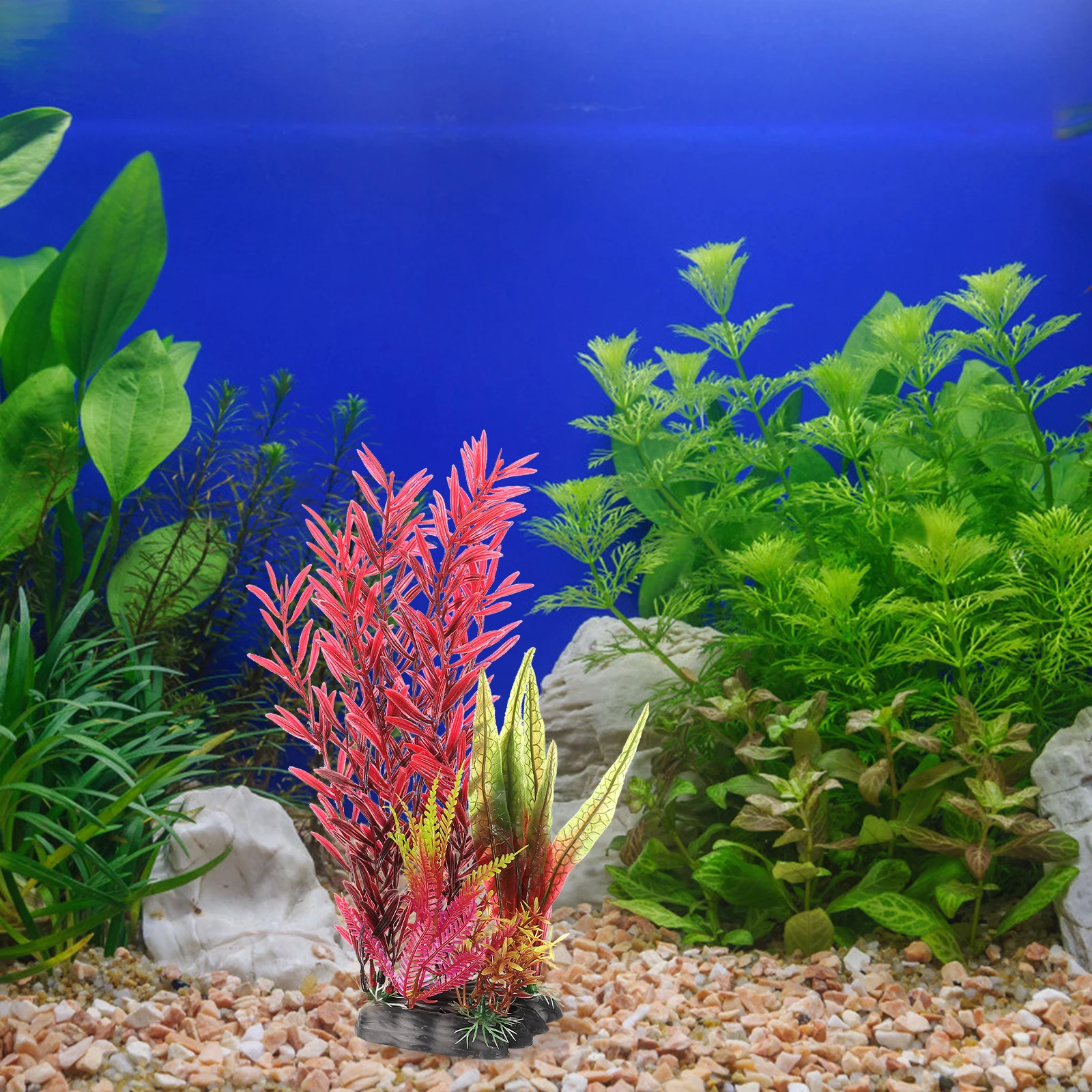 

Aquarium Plants Silk Realistic Aquatic Decoration Crawl Fish Tank Accessory Artificial