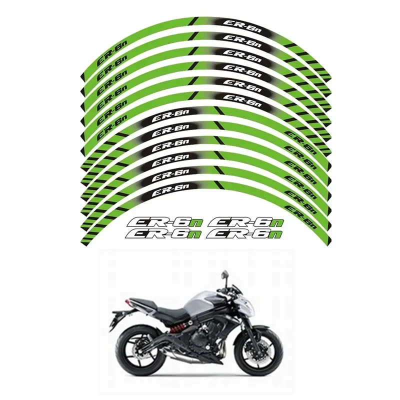 Pour Kawasaki ER-6N ER6N Moto Pièces Contour Roue Décoration Autocollant-1