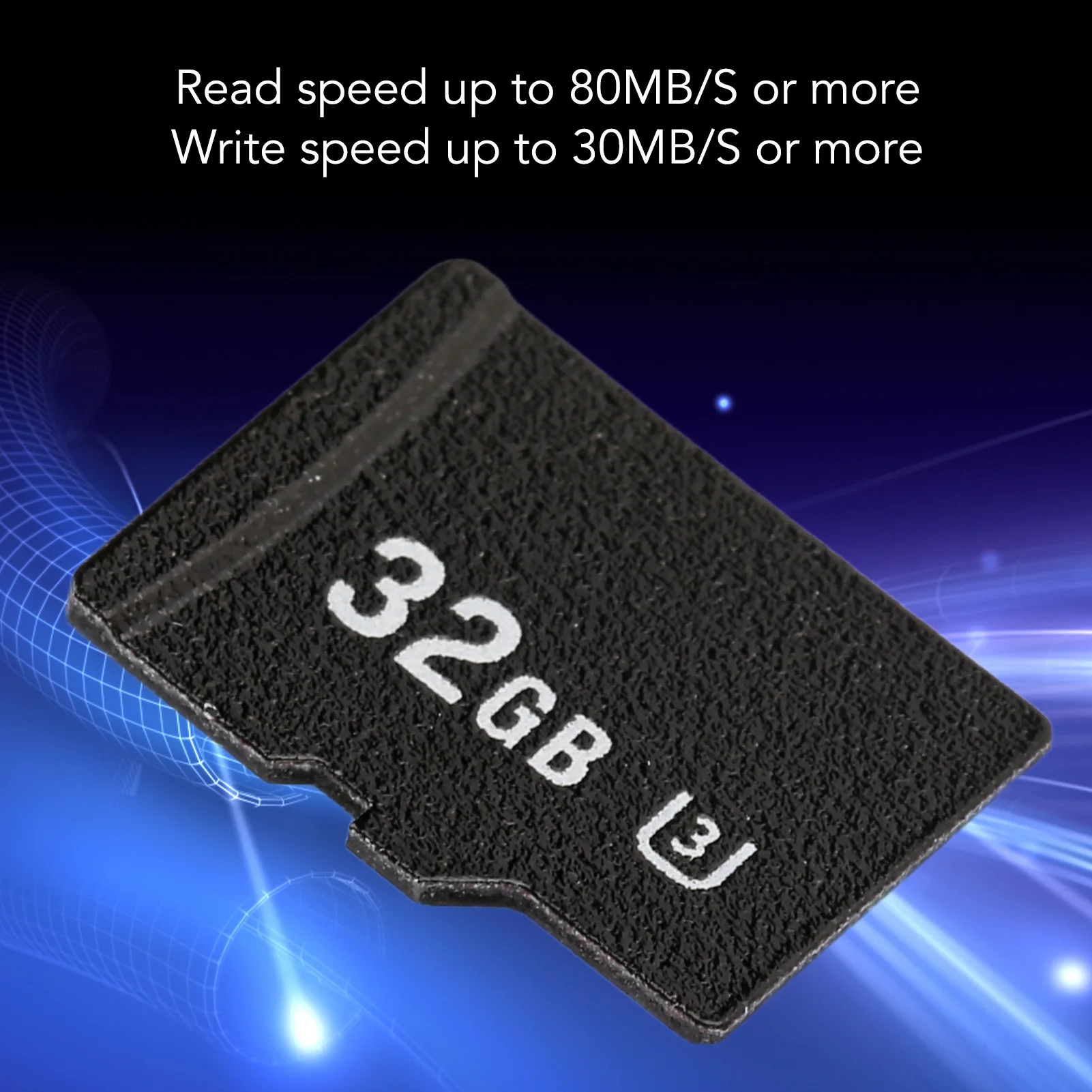 Mini Portable High Speed TF Memory Card 30MB/S Write 80MB/S Read for Car Cameras Easy to Use Small Size