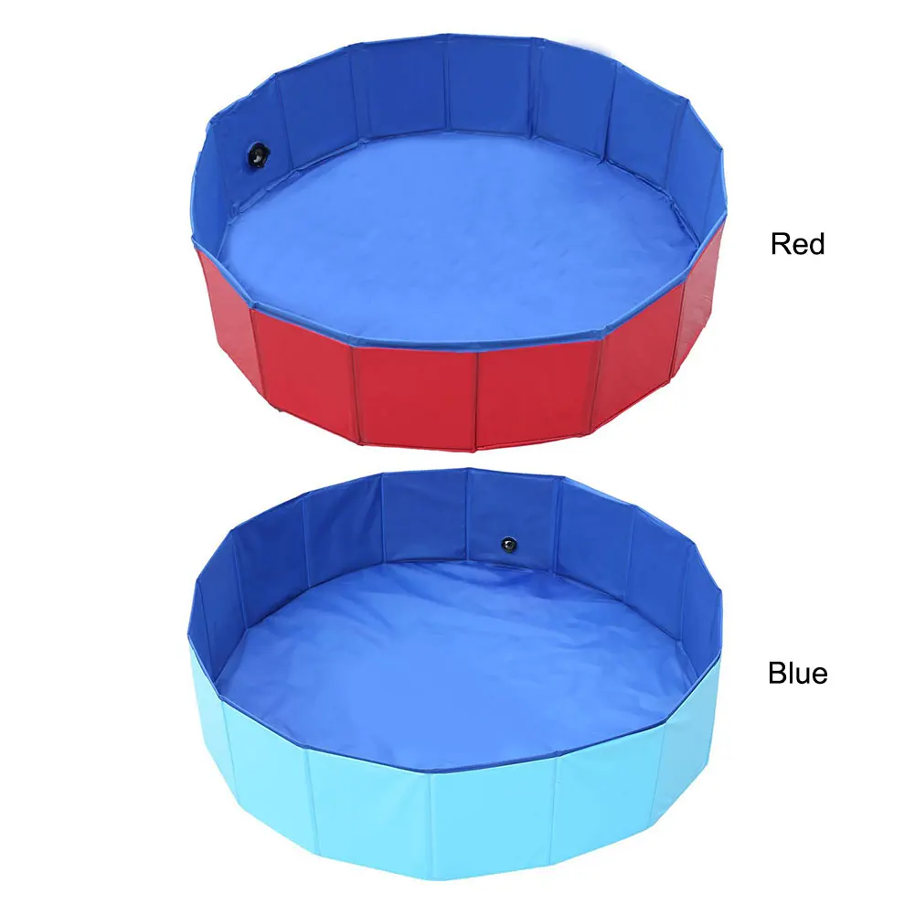 Foldable Pet Swimming Pool Collapsible Portable Pool Pet Bathing Tub for Pets Dogs Cats and Kids