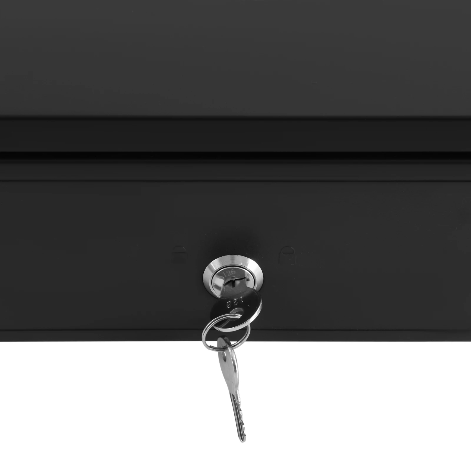 Black Eight Grid Cash Box 405 Cash Register Drawer Cash Register Drawer With 3-Position Lock For Hotels Supermarkets Hospital