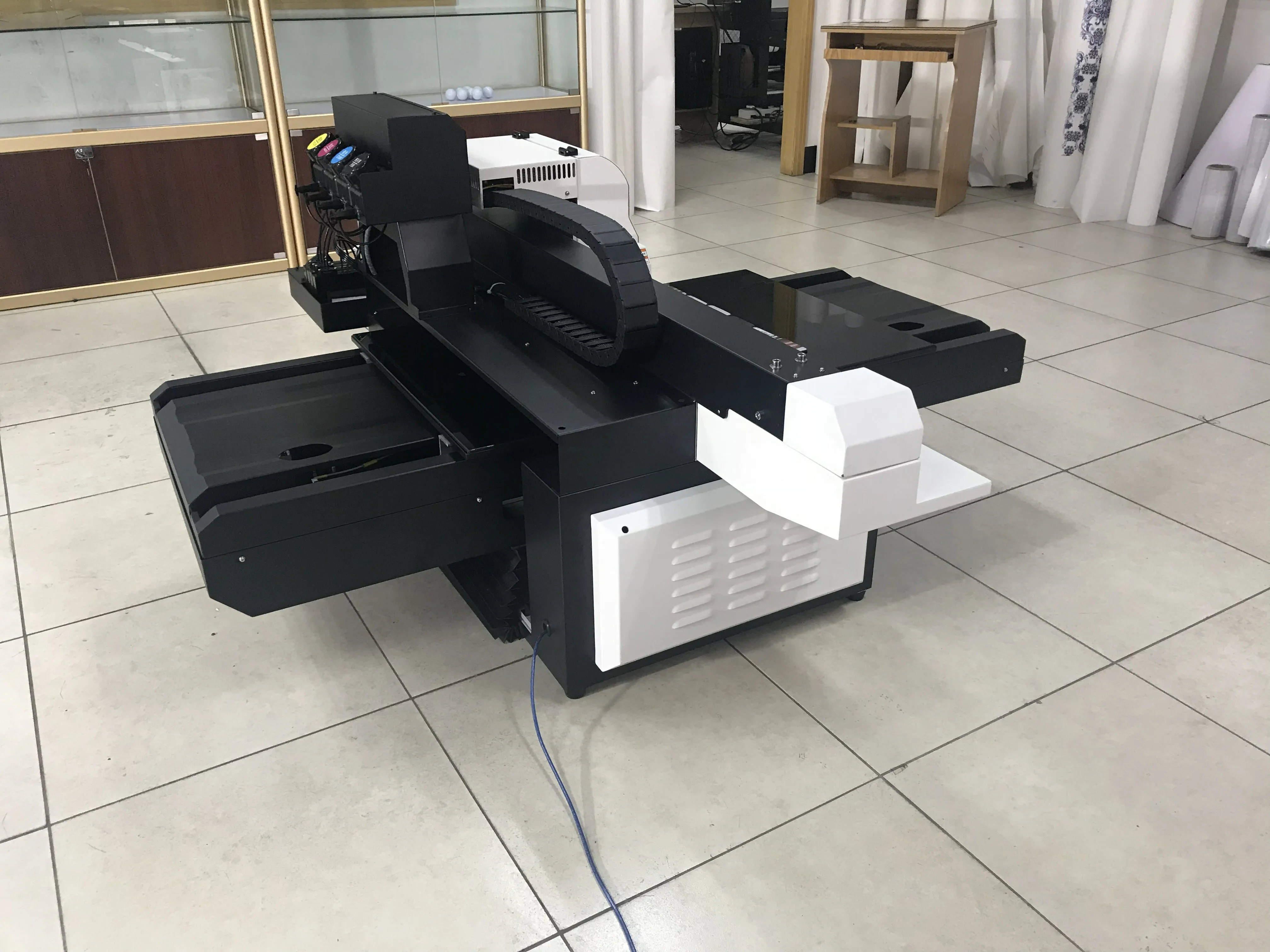 New products ceramic decal printer digital ceramic tile printing uv led flatbed leather printer