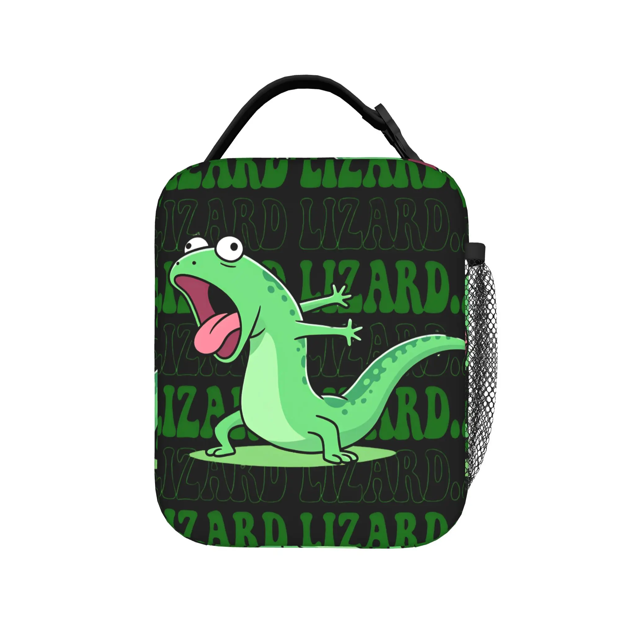 Hoppers Tom Lizard  Yelling Lunch Bag  Casual Lunch Box For Women Picnic Portable Insulated Cooler Bag Oxford Thermal Lunch Bags
