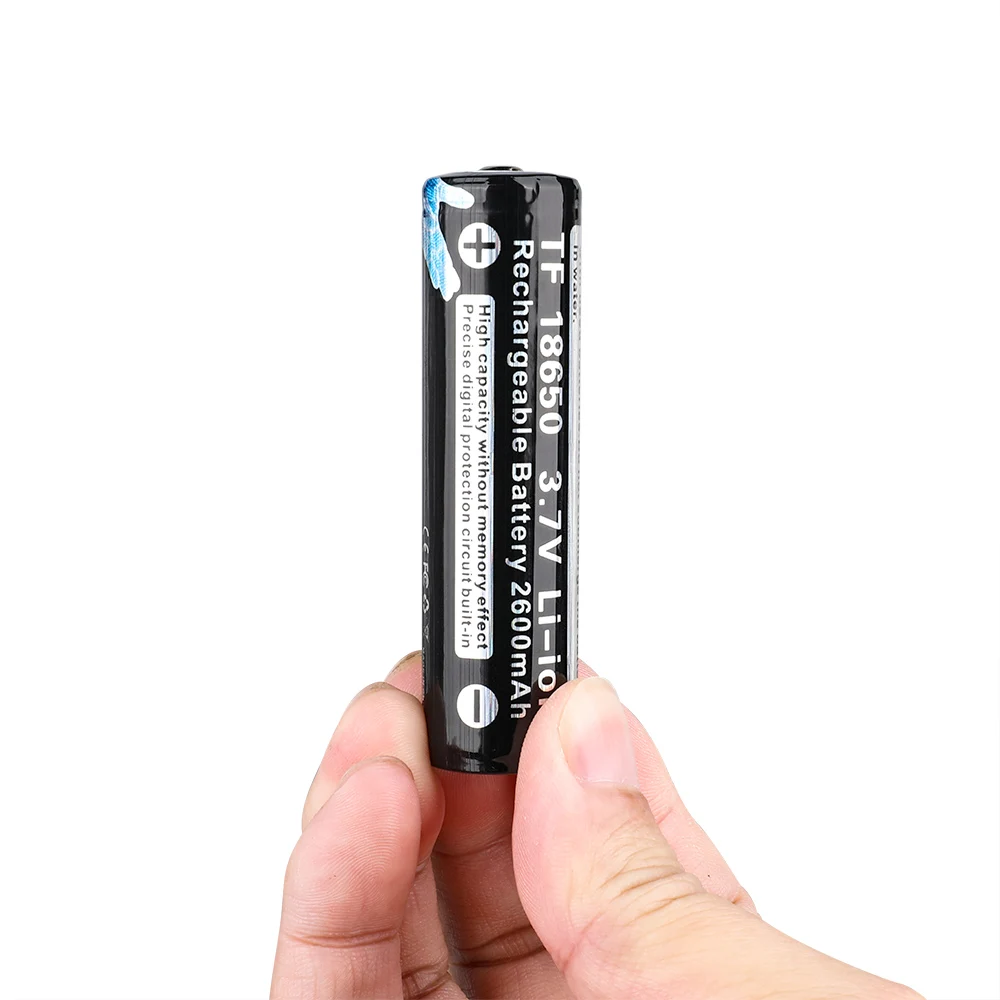 TrustFire 3.7V 18650 2600mAh Rechargeable Lithium Battery Original Li-ion Cells for LED Flashlight Headlamp Power Bank Toy UAV