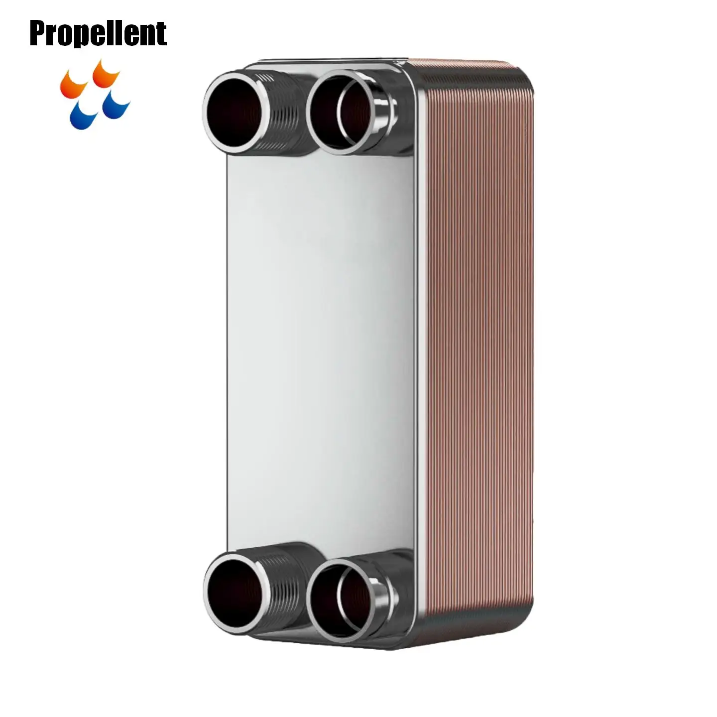 Brazed Plate Heat Exchanger Industrial Equipment R410a Plate Titanium Coil Heat Exchanger