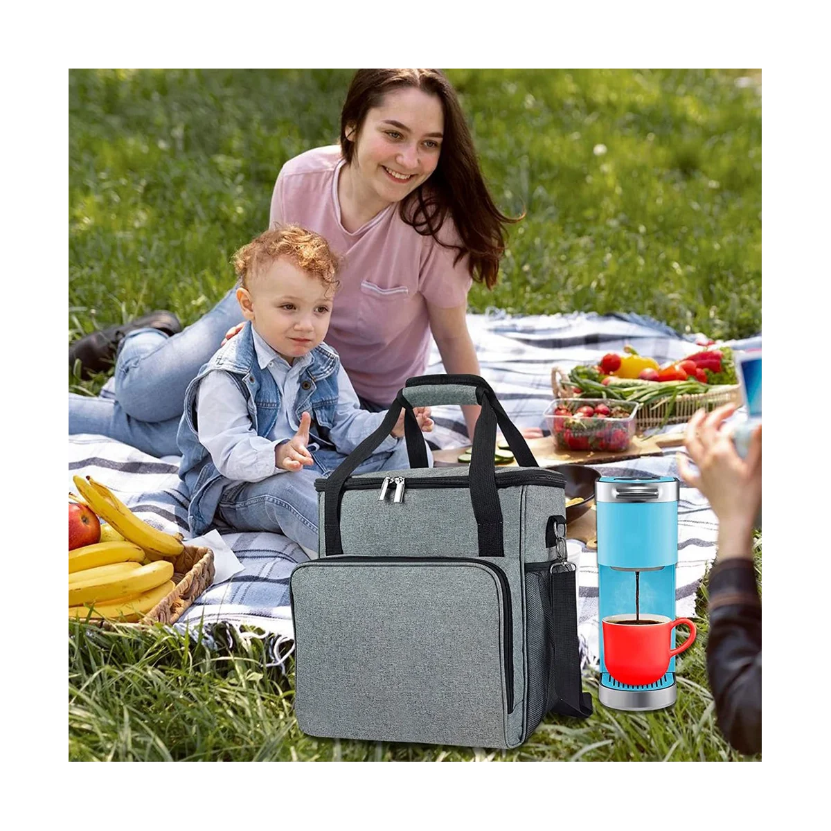 Fourre-tout de voyage pour cafetière, station de café à une portion, EvaluPocket