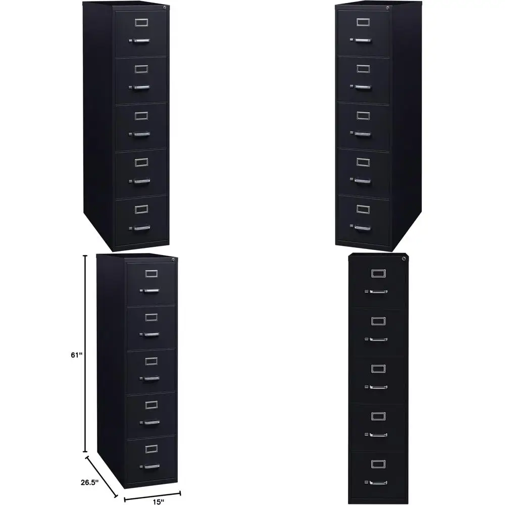 

Premium Veal Filet Cabinet - 5 Drawers, Sleek Black