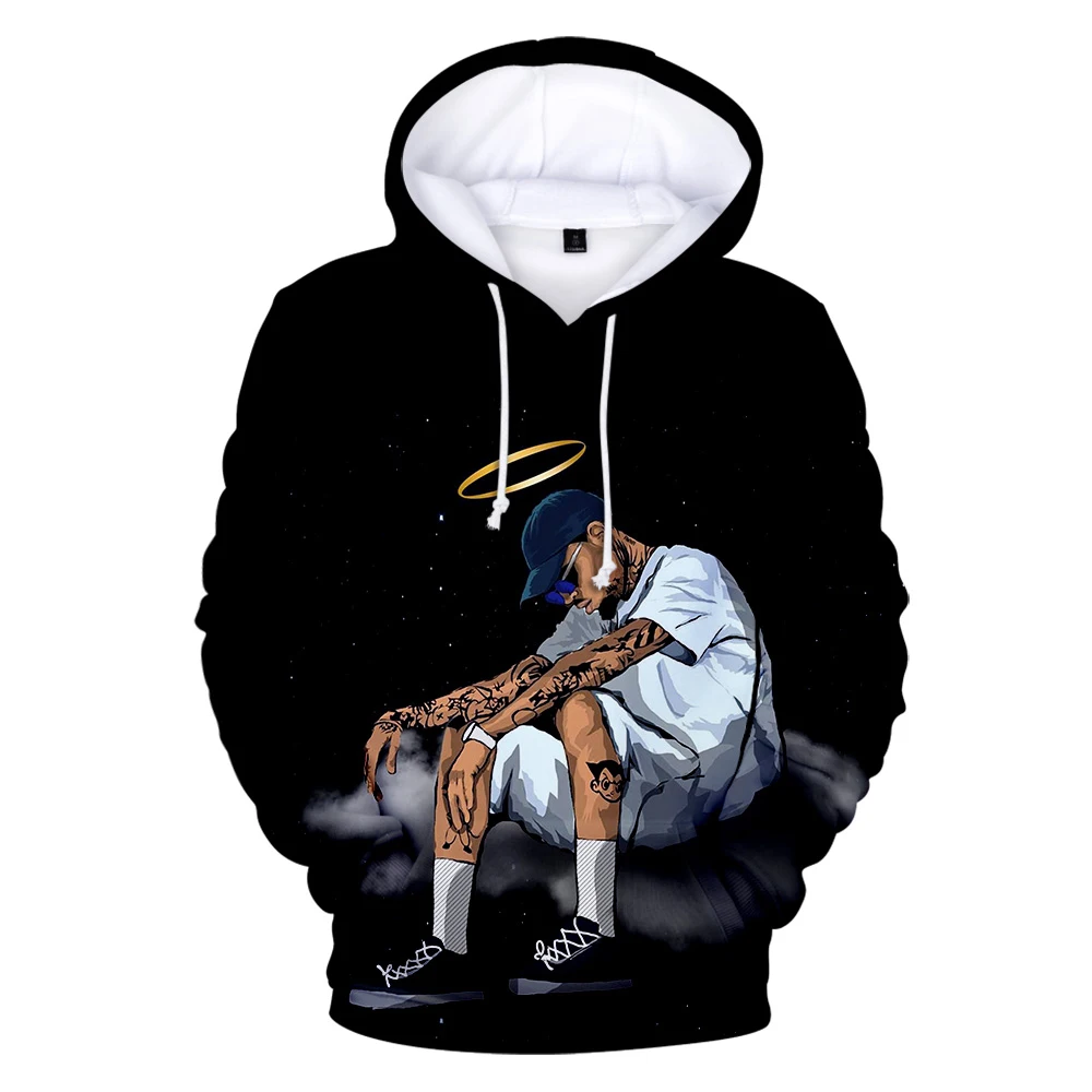 

2023 New Chris Brown 3D Hoodies Sweatshirt Men Women Kids Fashion Print Hip Hop Singer Breezy Pullover High Street Men's Hoodies