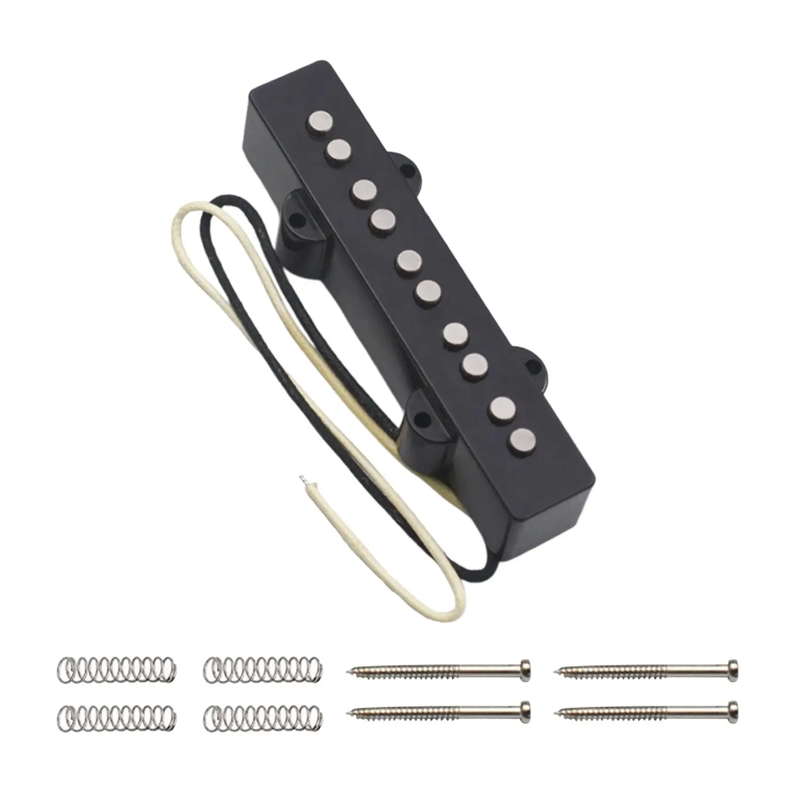 Electric Bass Pickup High Quality Alnico V Single Coil Tuner Music Instrument Accessory Replacement for Multiple Genres