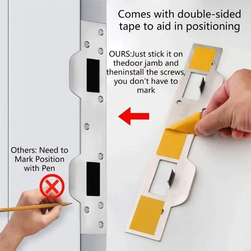 Placa metal durável K3Ka, placa porta duradoura com 5-1/2 polegadas a 6 polegadas orifício metal