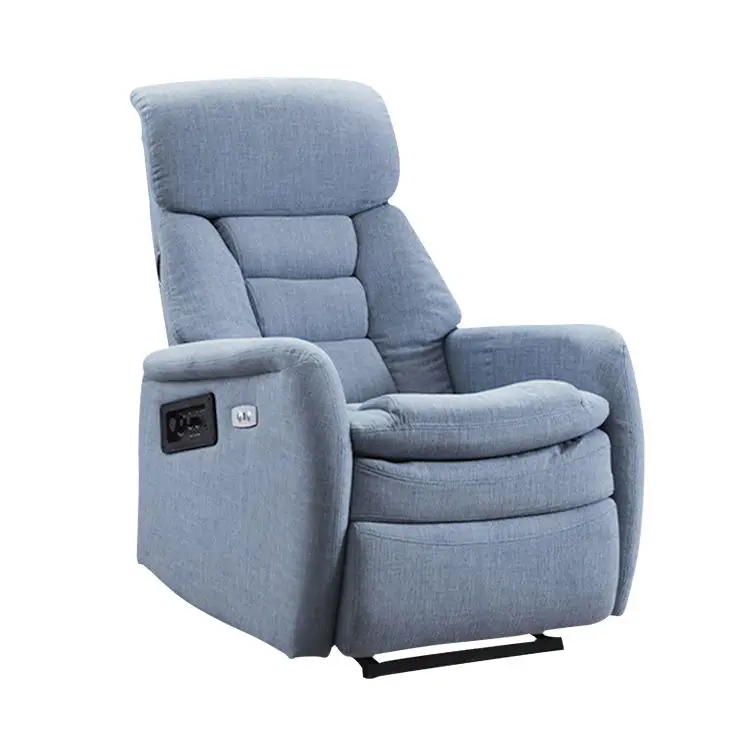 

Современный функциональный комплект мебели для гостиной: электрический тканевый диван-реклайнер. Акция!