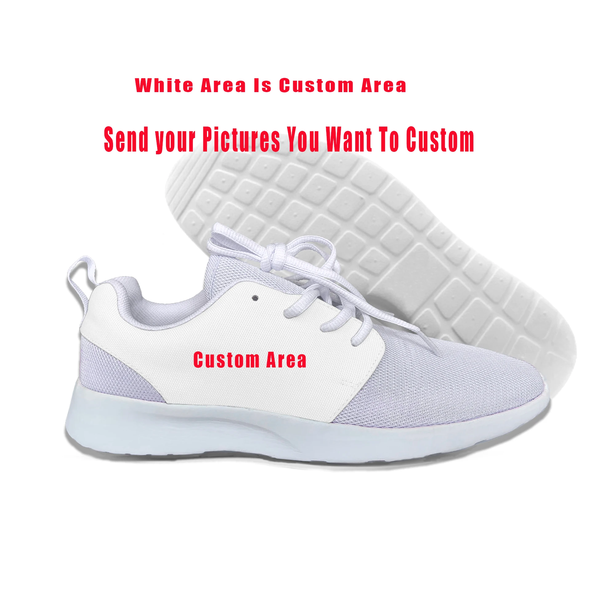 Hot Custom DIY Lightweight Summer Running Shoes Breathable Low Top Classic Sports Shoes High Top Breathable Casual Board Shoes